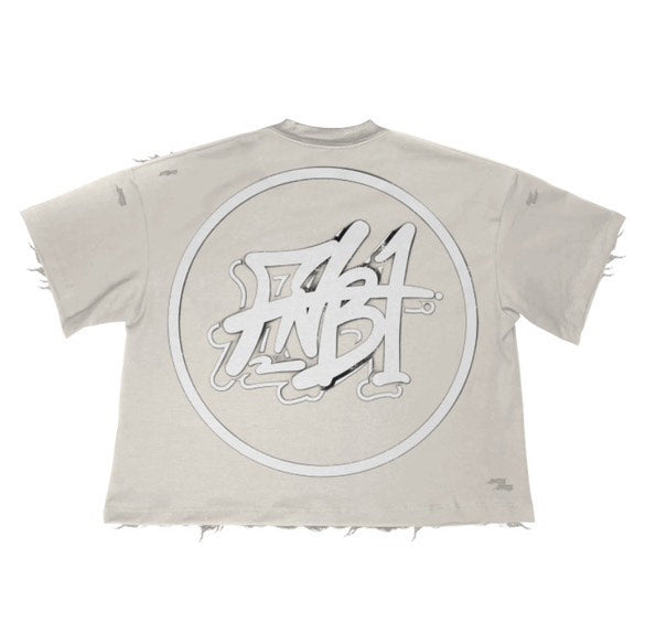 FNB1 "Ninja" Boxy Tee (Off White)